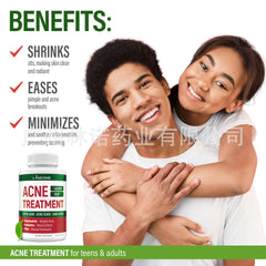 Acne Treatment Capsules | Dietary Supplement for Cystic Acne, Acne Scars, Breakouts, and Dark Spots