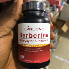 Berberine Capsules with Ceylon Cinnamon | Dietary Supplement for Blood Sugar, Cardiovascular Health, Digestion, and Diabetes Management