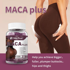 Maca Plus Gummies (3000mg) | Dietary Supplement for Hips Enlargement, Butt Enhancement, and Hormonal Balance