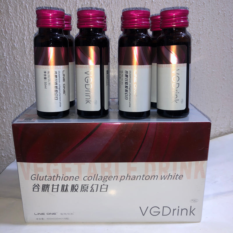 VGDrink with Glutathione and Collagen (8 bottles, 400ml, 6000mg collagen)