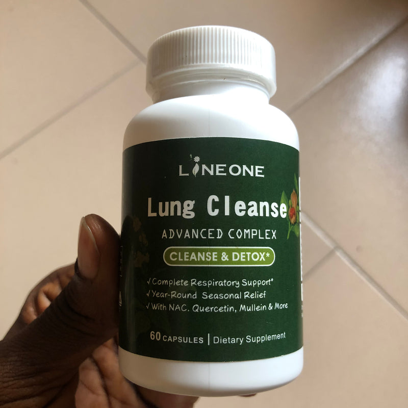 Lung Cleanse Capsule with NAC, Quercetin and Mullein Leaf | Dietary Supplement for Lungs and Respiratory Health