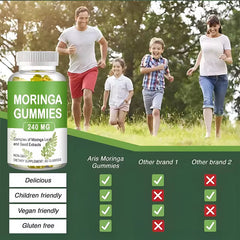 Moringa Gummies | Dietary Supplement for Digestion, Bone & Joint, Sleep, Immunity, Energy, Skin, and Cognition