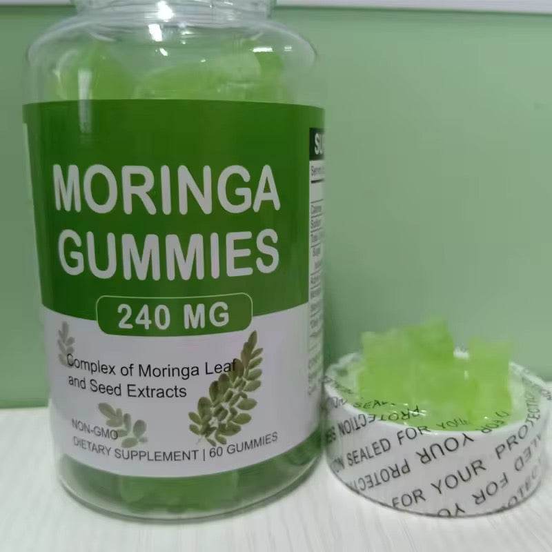 Moringa Gummies | Dietary Supplement for Digestion, Bone & Joint, Sleep, Immunity, Energy, Skin, and Cognition