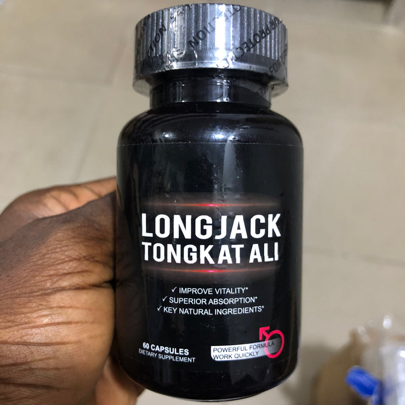 Longjack (Tongkat Ali) Capsules | Dietary Supplement for Testosterone, Libido, Erectile Dysfunction, Energy, and Sexual Performance