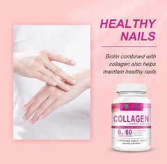 Collagen Tablets with Vitamin C and Biotin (6000mg collagen)