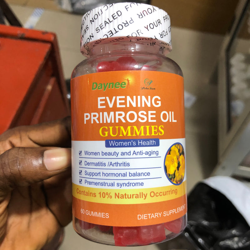 Evening Primrose Oil Gummies | Dietary Supplement for Hormonal Balance, Skin Health, Joint Health, and Women's Health