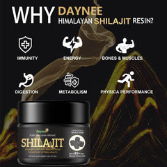 Himalayan Shilajit Resin with Fulvic Acid (60g, 600mg, 85+ trace minerals)