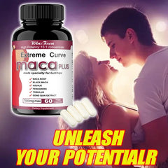 Extreme Curve Maca Plus Capsules (7500mg) | Dietary Supplement for Butt Enhancement, Sexual Performance, Energy