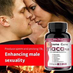 Extreme Curve Maca Plus Capsules (7500mg) | Dietary Supplement for Butt Enhancement, Sexual Performance, Energy