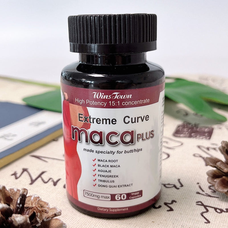 Extreme Curve Maca Plus Capsules (7500mg) | Dietary Supplement for Butt Enhancement, Sexual Performance, Energy