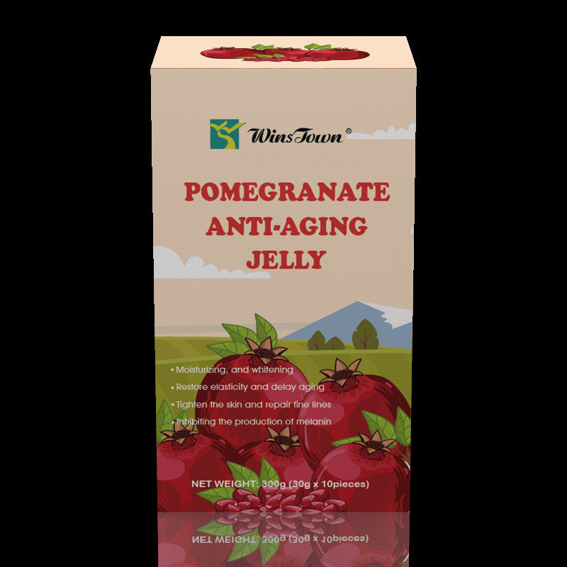 Pomegranate Anti-Aging Jelly | Dietary Supplement for Skincare, Immunity, and Bone Health