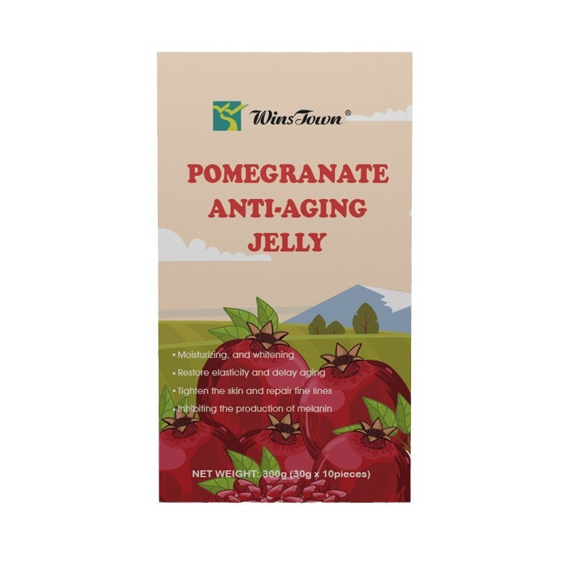 Pomegranate Anti-Aging Jelly | Dietary Supplement for Skincare, Immunity, and Bone Health