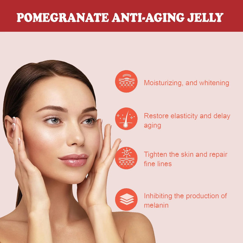 Pomegranate Anti-Aging Jelly | Dietary Supplement for Skincare, Immunity, and Bone Health