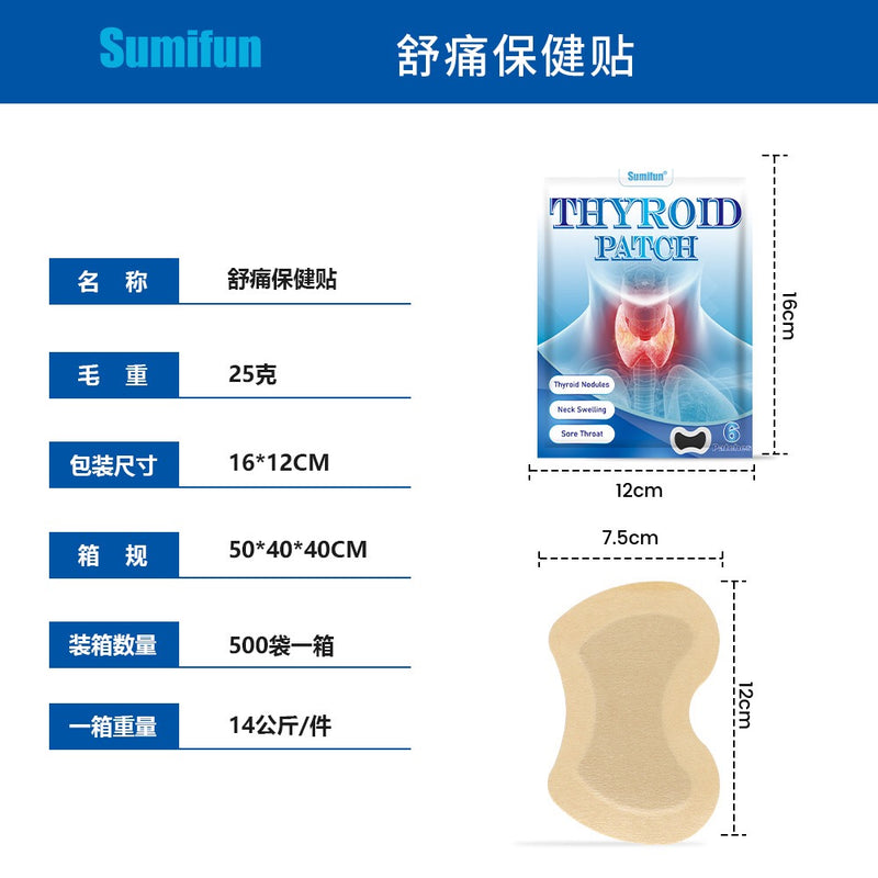 Thyroid Patch | Medicated Patch for Thyroid Nodules, Neck Swelling, Sore Throat