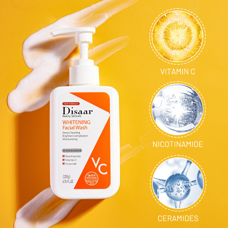 Disaar Whitening Facial Wash with Vitamin C and Nicotinamide (200 grams)