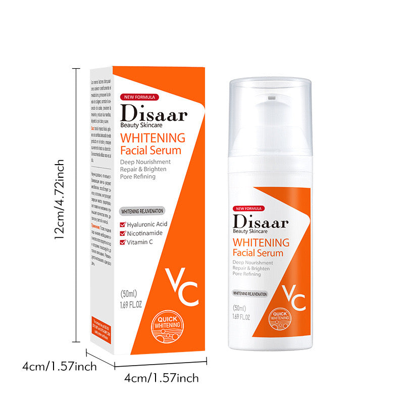 DISAAR Whitening Facial Serum with Vitamin C, Nicotinamide, and Hyaluronic Acid (50ml)