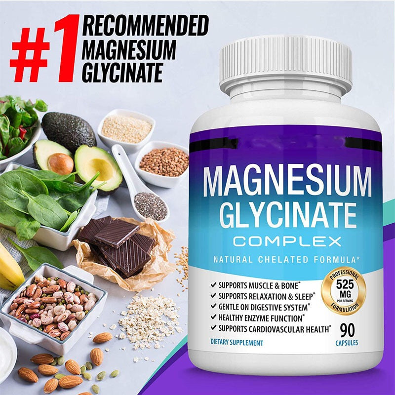 GINAX Magnesium Glycinate Capsule (90 capsules, 525mg)