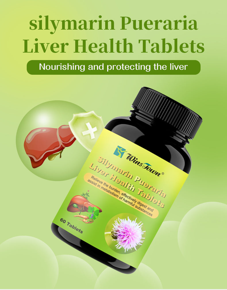 Liver Health Tablet with Milk Thistle and Pueraria | Dietary Supplement for Cirrhosis, Jaundice, Fatty Liver, and Chronic Liver Diseases