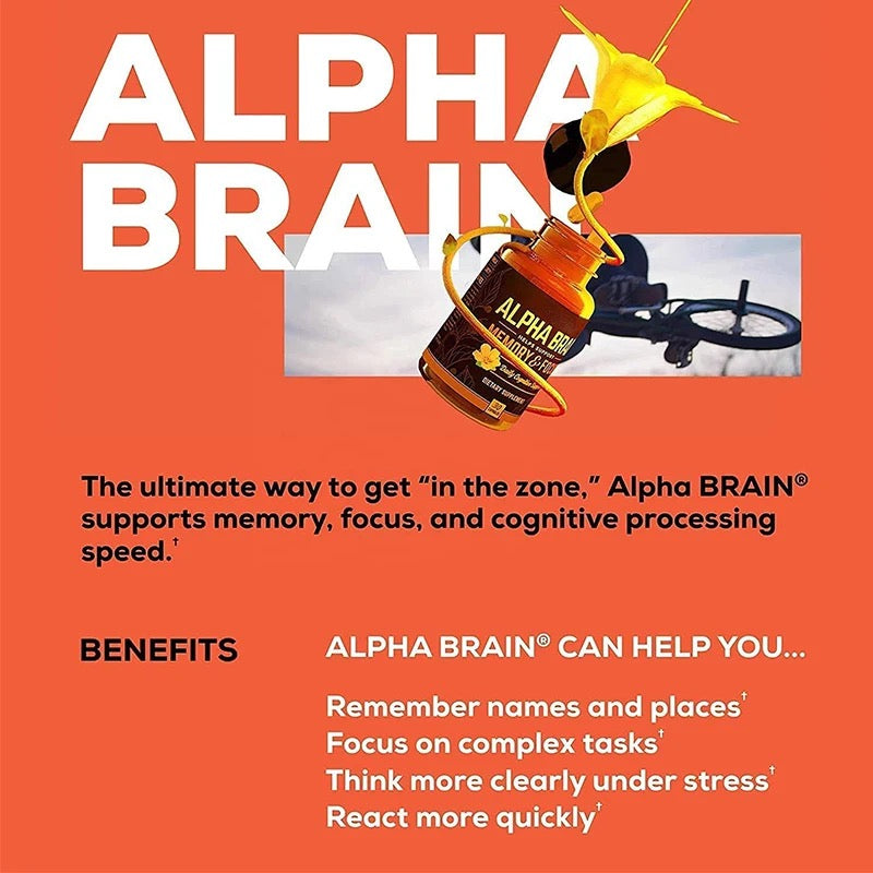 Alpha Brain Capsule | Dietary Supplement for Retentive Memory, Focus, Cognitive Support, and Brain Health