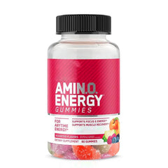 Amino Energy Gummies with Amino Blend and Caffeine (2000mg) | Dietary Supplement for Pre and Post-Workout