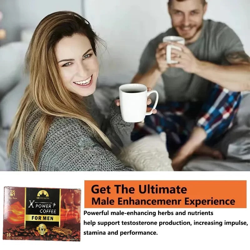XPower Coffee with Tongkat Ali | Instant Coffee for Sexual Enhancement, Weak Erection, and Premature Ejaculation
