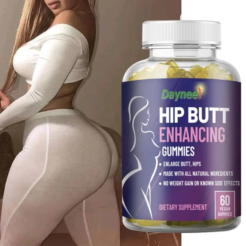 Hip and Butt Enhancing Gummies, Dietary Supplement for Curvy Hips and
