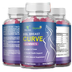 BBL Breast Curve Gummies | Dietary Supplement for Breast Enhancement, Energy, and Hormonal Balance