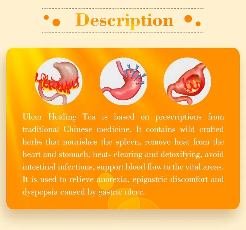 Ulcer Healing Tea | Herbal Tea for Stomach Ulcer,  Heart Burn, Gastric Ulcer, and Dyspepsia
