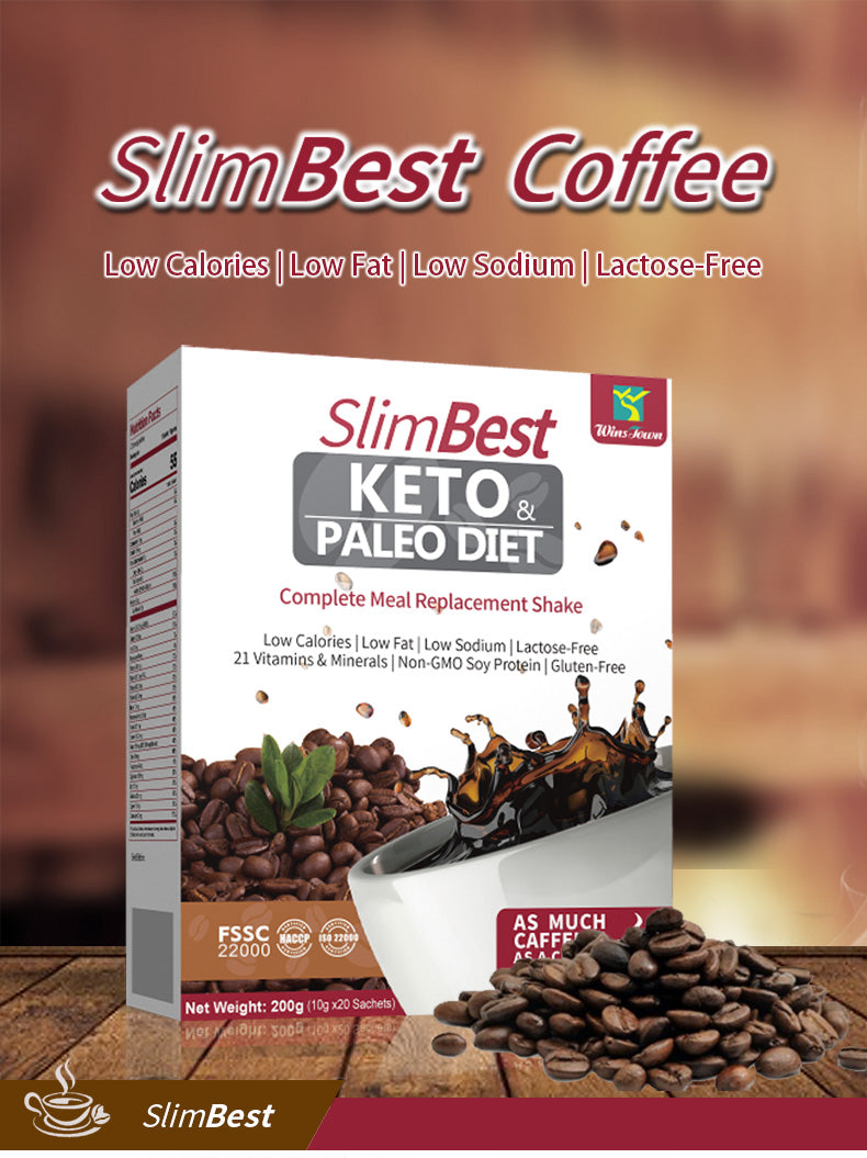 SlimBest Keto and Paleo Diet Coffee | Weight Loss and Meal Replacement Shake
