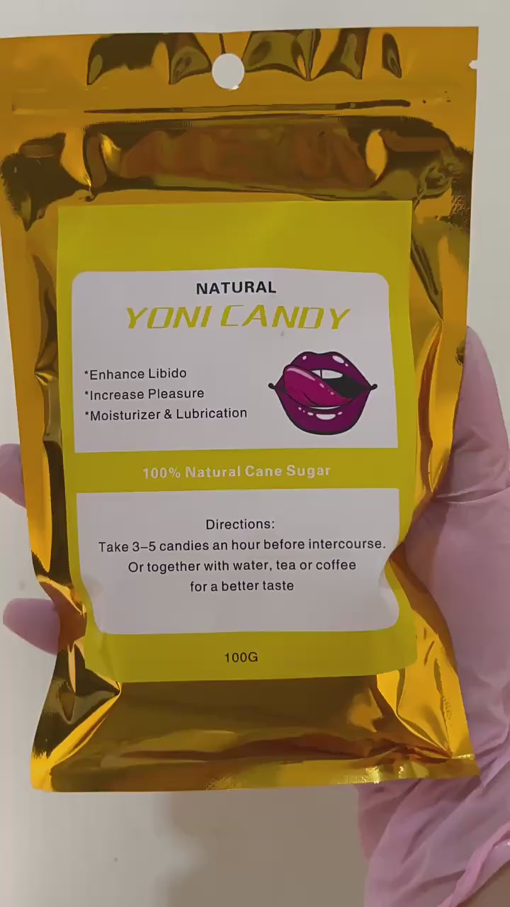 Yoni Candy (100grams, Yellow) | Sugar Lumps for Boosting Libido, Vaginal Wetness, and Sexual Pleasure