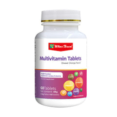 Multivitamin Tablets with Vitamin C, Niacinamide, and Vitamin E (Orange flavour)