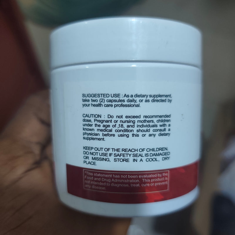 Blood Flow Capsules with Nitric Oxide (500mg nitrosigine) | Dietary Supplement for Circulation, Pre-workout, Absorption, and Energy