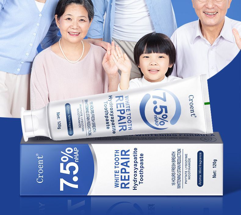 CROENT 7.5% Hydroxyapatite Whitening Toothpaste