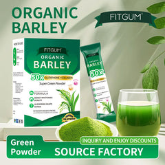 FITGUM Organic Barley Tea Powder with Glutathione and Collagen
