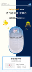 Portable and Foldable Baby Travel Bed with Mosquito Net and Toys (0-12 months, Grey) | Baby Crib and Storage Bag