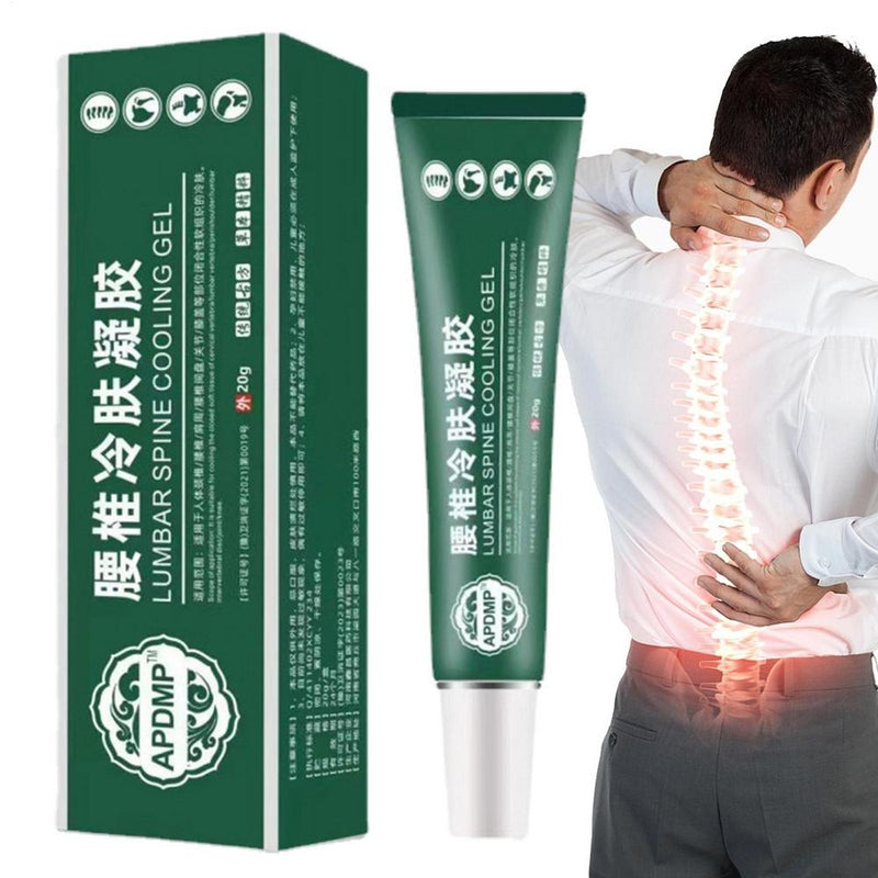 Lumbar Spine Cooling Gel (20 grams) | Topical Gel for Lumbar Strain, Soreness, Numbness and Pain