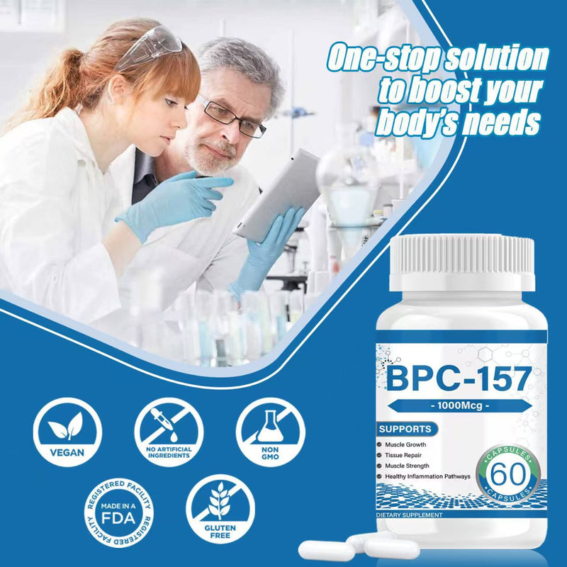 BPC-157 Capsules (1000mcg) | Dietary Supplement for Muscle Growth, Tissue Repair, Muscle Strength, and Health Inflammation