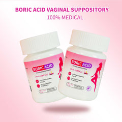 Boric Acid Vaginal Suppositories (30 suppositories, 600mg)