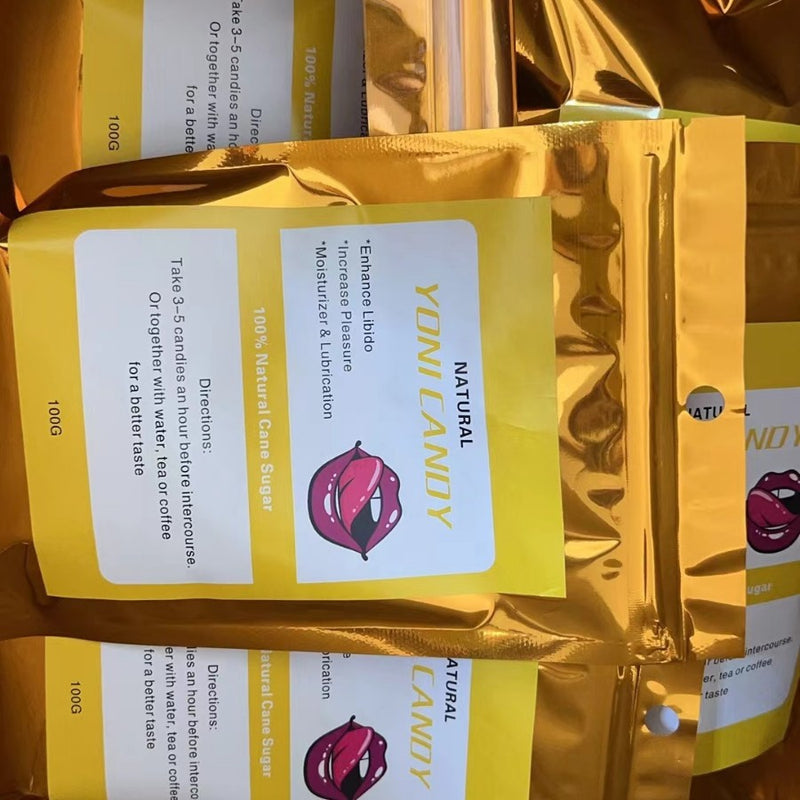 Yoni Candy (100grams, Yellow) | Sugar Lumps for Boosting Libido, Vaginal Wetness, and Sexual Pleasure