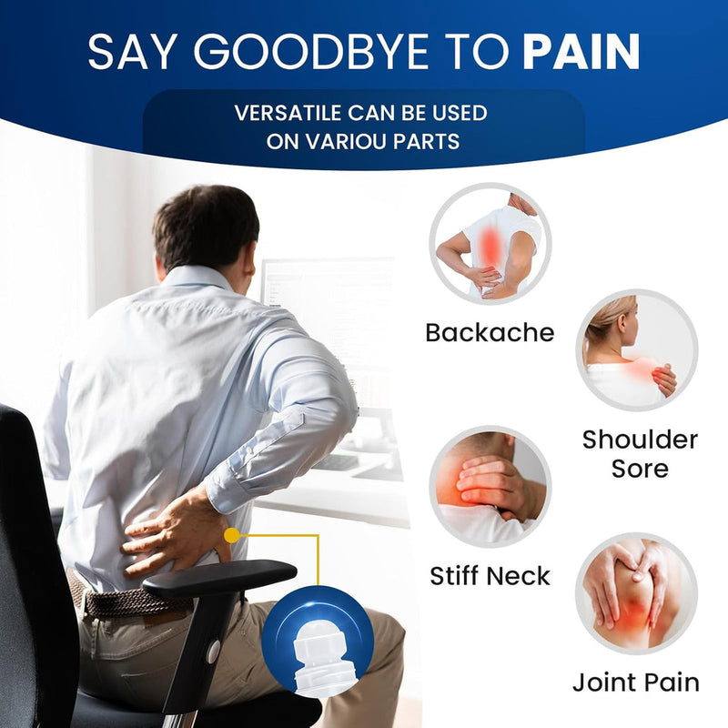 Menthol Pain Relief Gel-Roll On (4% Menthol, 74ml) | Topical Gel for Nerve, Muscle, Neck, Shoulder, Knee, and Back Pain Relief
