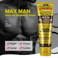 MAX MAN Penis Enlarging Cream (50g) | Topical Ointment for Bigger Dick, Longer Erection, and Sexual Excitement