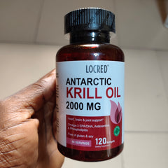 Antarctic Krill Oil Capsule with Omega-3 and Phospholipids (120 softgels, 2000mg)