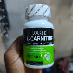 L-Carnitine Capsules (90 capsules) | Dietary Supplement for Energy, Mental Alertness, Performance, and Endurance