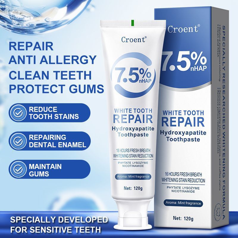CROENT 7.5% Hydroxyapatite Whitening Toothpaste