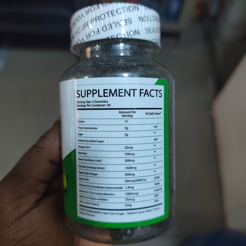 Garcinia Cambogia Gummies with Green Bean and Raspberry Ketones (2250mg)