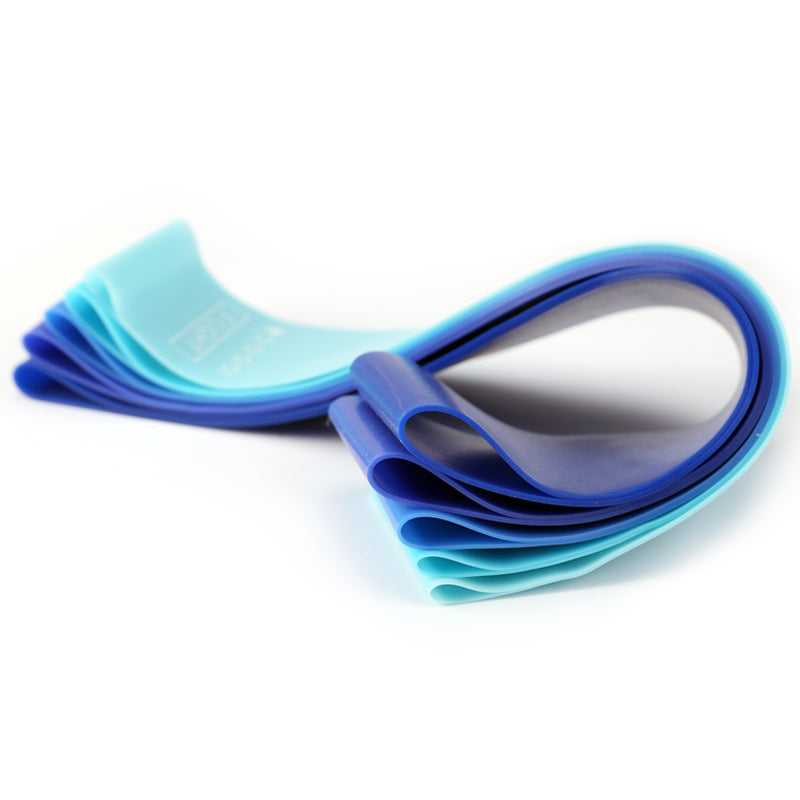 5-in-1 Resistance Loop Bands with Free Pouch (5 pieces: X-Light, Light, Medium, Heavy, and X-Heavy)