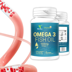 Omega-3 Fish Oil Capsules with EPA and DHA (100 softgels, 1000mg) | Dietary Supplement for Cardiovascular, Brain, Eye, Skin, Mood, and Inflammation
