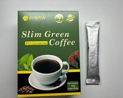 Slim Green Coffee with Ganoderma (10 sachets) | Instant Coffee for Weight Loss, Appetite Control, Bloating, and Metabolism