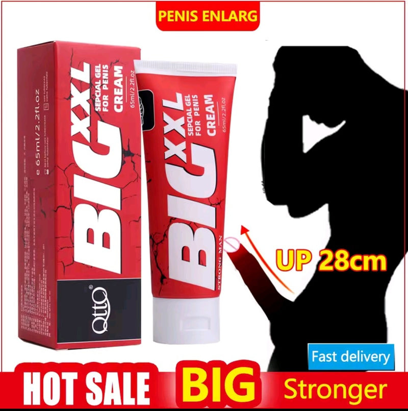 QTTO Big XXL Special Gel for Penis Enlargement (65ml) | Topical Cream for Bigger, Thicker and Stronger Penis