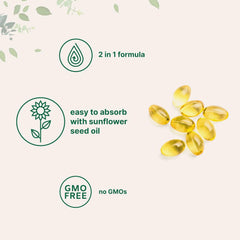 Vitamin D3 + K2 Capsules (300 softgels, 10000IU Vitamin D3, 200mcg Vitamin K2)